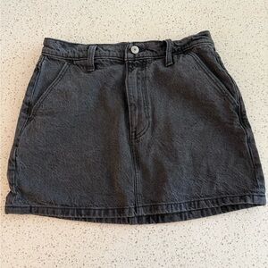 Abercrombie & Fitch black denim skirt